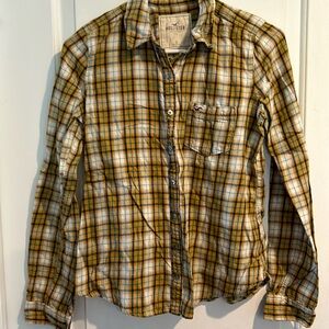 Hollister kids plaid shirt